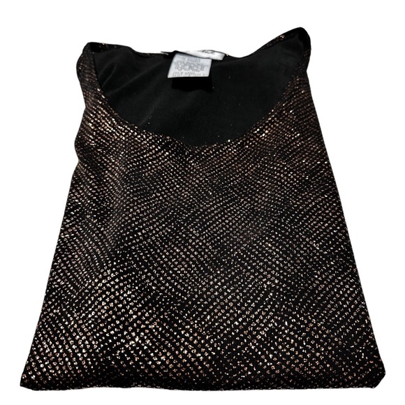 Connected Top Cold Shoulder Party Shiny Glitzy Metallic Cocktail Party Medium - Picture 7 of 15